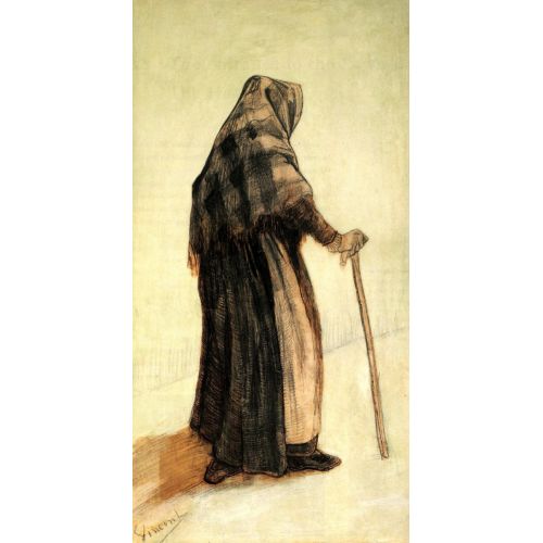 Vincent Van Gogh, Old Woman Seen From Behind Vincent Van Gogh, Old Woman Seen From Behind