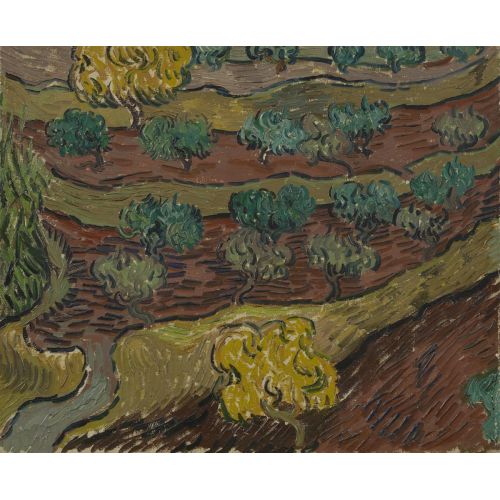 Vincent Van Gogh, Olive Trees On A Mountain Slope Vincent Van Gogh, Olive Trees On A Mountain Slope