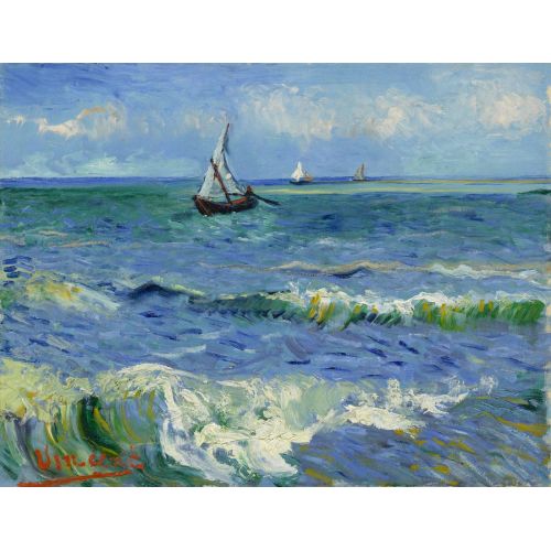 Vincent Van Gogh, The Sea At Les Saintes-Maries-De-La-Mer Vincent Van Gogh, The Sea At Les Saintes-Maries-De-La-Mer