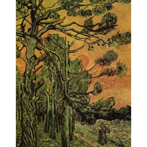Vincent Van Gogh, Palm Trees Against A Red Sky With Setting Sun Vincent Van Gogh, Palm Trees Against A Red Sky With Setting Sun