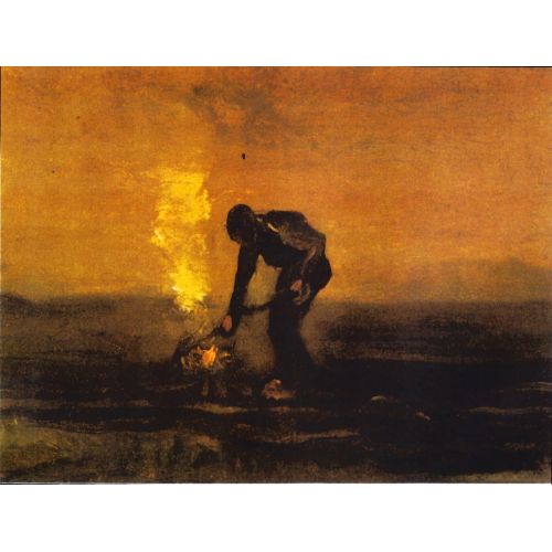 Vincent Van Gogh, Peasant Burning Weeds Vincent Van Gogh, Peasant Burning Weeds