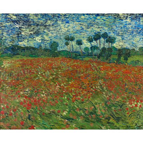 Vincent Van Gogh, Poppy Field At Auvers Vincent Van Gogh, Poppy Field At Auvers