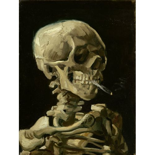 Vincent Van Gogh, Sigara İçen Kafatası Tablosu Vincent Van Gogh, Sigara İçen Kafatası Tablosu