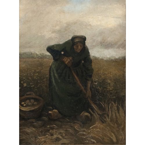Vincent Van Gogh, Potato Harvester Vincent Van Gogh, Potato Harvester