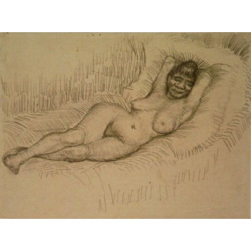 Vincent Van Gogh, Reclining Female Nude Nude Vincent Van Gogh, Reclining Female Nude Post Impressionism Art Movements Vincent van Gogh, Reclining Female NudeVincent van