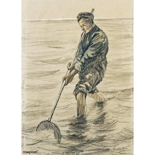Vincent Van Gogh, Schelpenvisser Vincent Van Gogh, Schelpenvisser