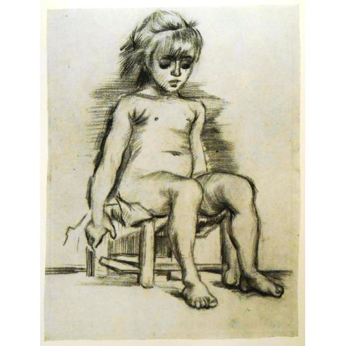 Vincent Van Gogh, Seated Girl Seen From The Front Vincent Van Gogh, Seated Girl Seen From The Front