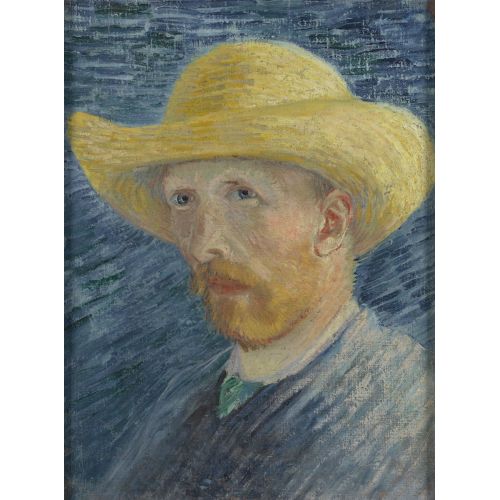 Vincent Van Gogh, Self Portrait Met Strohoed Vincent Van Gogh, Self Portrait Met Strohoed