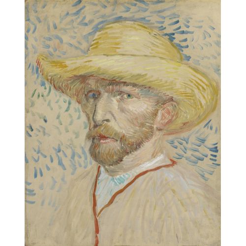 Vincent Van Gogh, Self Portrait Met Strohoed Vincent Van Gogh, Self Portrait Met Strohoed