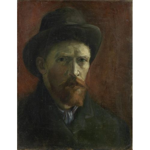 Vincent Van Gogh, Self Portrait Met Vilthoed Vincent Van Gogh, Self Portrait Met Vilthoed
