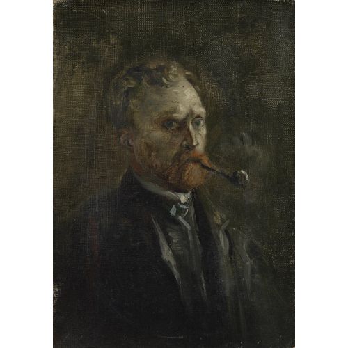 Vincent Van Gogh, Self Portrait With Pipe Vincent Van Gogh, Self Portrait With Pipe