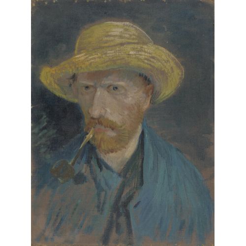Vincent Van Gogh, Self Portrait With Straw Hat And Pipe Post Impressionism Art Movements Vincent van Gogh, Self Portrait with
