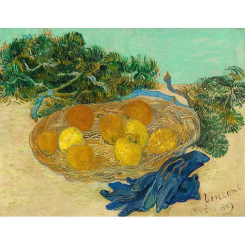 Vincent Van Gogh, Still Life Of Oranges And Lemons With Blue Gloves Vincent Van Gogh, Still Life Of Oranges And Lemons With Blue Gloves