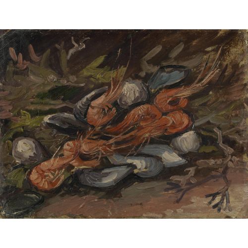 Vincent Van Gogh, Still Life With Shells And Shrimps Vincent Van Gogh, Still Life With Shells And Shrimps