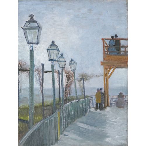 Vincent Van Gogh, Terrace And Observation Deck At The Moulin De Blute Fin, Montmartre Vincent Van Gogh, Terrace And Observation Deck At The Moulin De Blute Fin, Montmartre