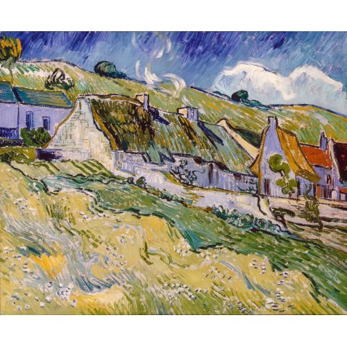 Vincent Van Gogh, Thatched Houses Vincent Van Gogh, Thatched Houses
