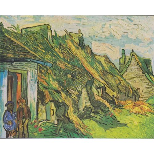 Vincent Van Gogh, Thatched Huts In Chaponval Vincent Van Gogh, Thatched Huts In Chaponval