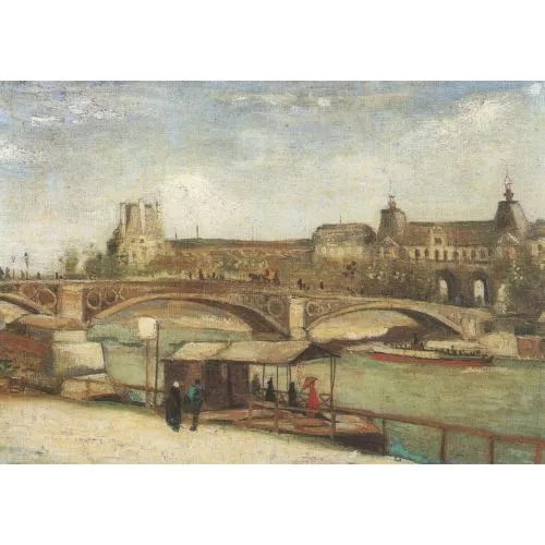 Vincent Van Gogh, Carroussels Köprüsü Ve Louvre, Paris Post Empresyonizm Sanat Akımları Vincent van Gogh, The Carroussels