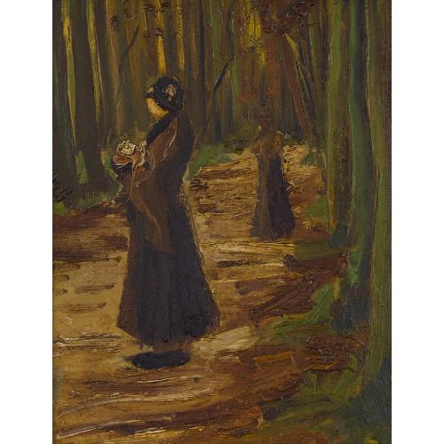 Vincent Van Gogh, Two Women In A Wood