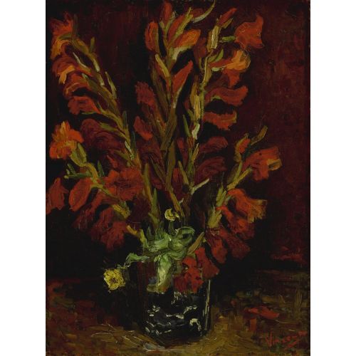 Vincent Van Gogh, Vase With Red Gladiolas