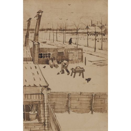 Vincent Van Gogh, View From The Window Of Vincent's Studio In Winter I