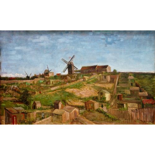 Vincent Van Gogh, View Of Montmartre With Mills