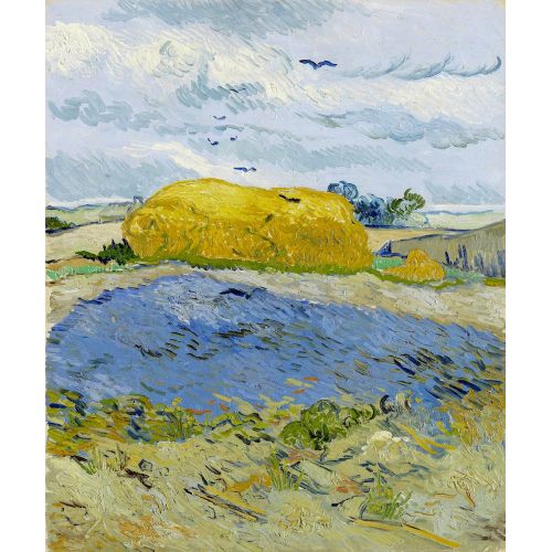 Vincent Van Gogh, Wheat Fields And Clouded Skies