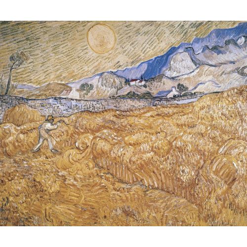 Vincent Van Gogh, Wheat Field With Reaper, Harvest In Provence