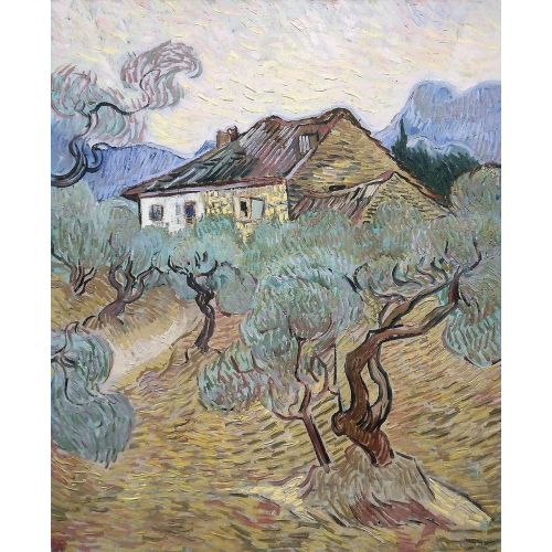 Vincent Van Gogh, Zeytin Ağaçları Arasında Beyaz Çiftlik Evi