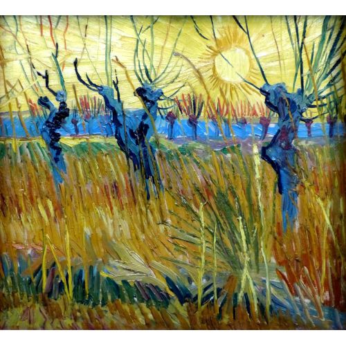 Vincent Van Gogh, Gün Batımında Söğütler Vincent Van Gogh, Gün Batımında Söğütler