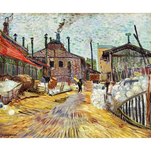 Vincent Van Gogh, Asnieres Factory Vincent Van Gogh, Asnieres Factory
