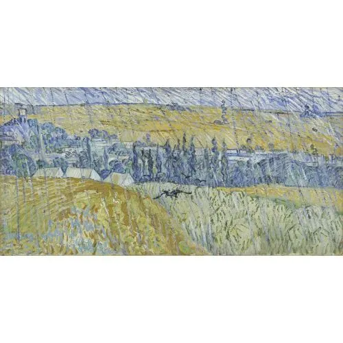 Vincent Van Gogh, Auvers In The Rain Post Impressionism Art Movements Vincent van Gogh: Auvers in The RainDepicting a rural