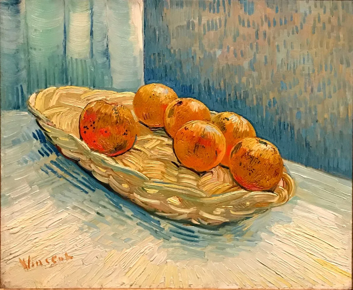 Vincent Van Gogh, Still Life With Basket And Six Oranges | Arthipo