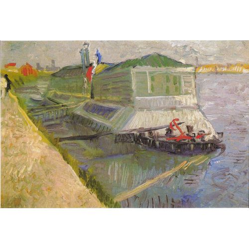 Vincent Van Gogh, Bathing Boat On The Seine At Asnieres Vincent Van Gogh, Bathing Boat On The Seine At Asnieres