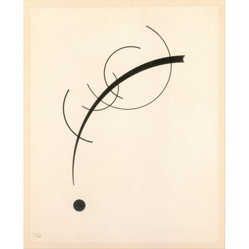 Free Curve To The Point, Wassily Kandinsky