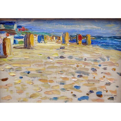 Beach Baskets In Holland, Wassily Kandinsky
