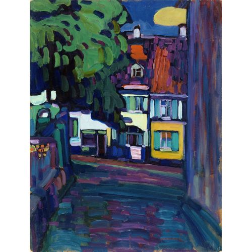 Houses In Murnau On Obermarkt, Wassily Kandinsky