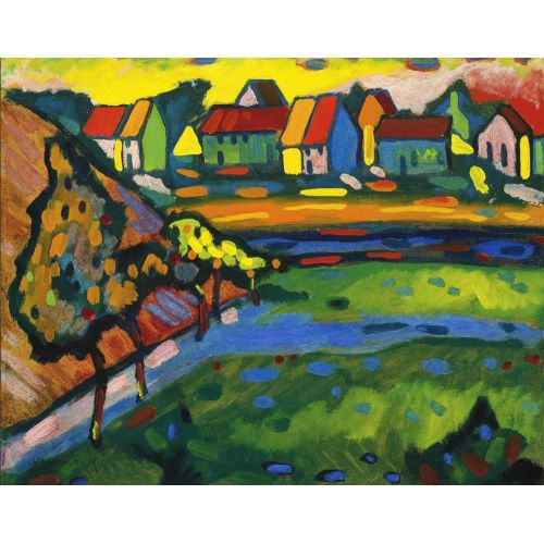 Bavarian City And Field, Wassily Kandinsky