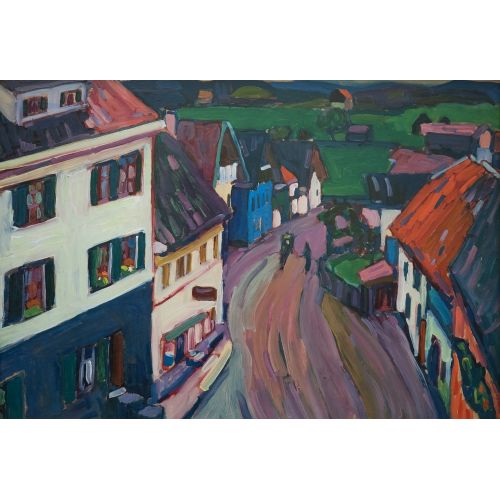 Johannisstrasse View From The Window Of The Griesbrau, Wassily Kandinsky