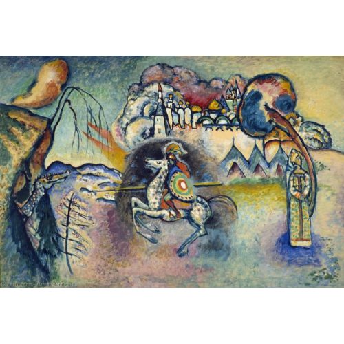 St George Ve Ejderha, Wassily Kandinsky St George Ve Ejderha, Wassily Kandinsky