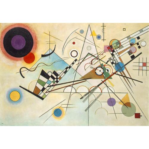 Wassily Kandinsky Composition 8 Abstract Art Movements Vasily Kandinsky, Composition VIII, Canvas Print, Oil Painting Replica