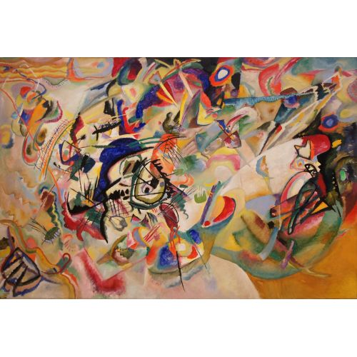 Wassily Kandinsky, Composition 7 Abstract Art Movements Vasili Kandinski, Composition VII, Canvas Print, Oil Painting Replica and