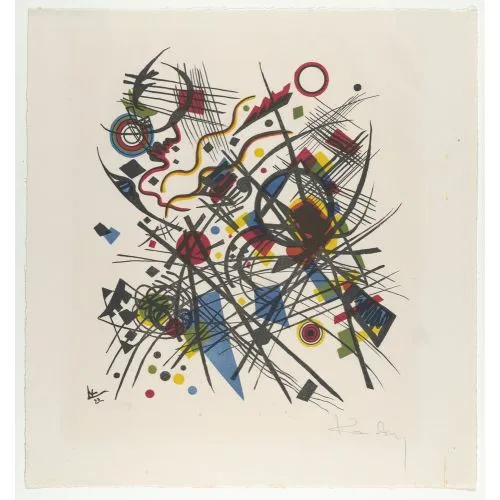 Wassily Kandinsky, Dördüncü Bauhausmappe İçin Litograf Soyut Wassily Kandinsky, Dördüncü Bauhausmappe İçin Litograf Soyut Sanat Akımları Wassily Kandinsky, Dördüncü Bauhausmappe