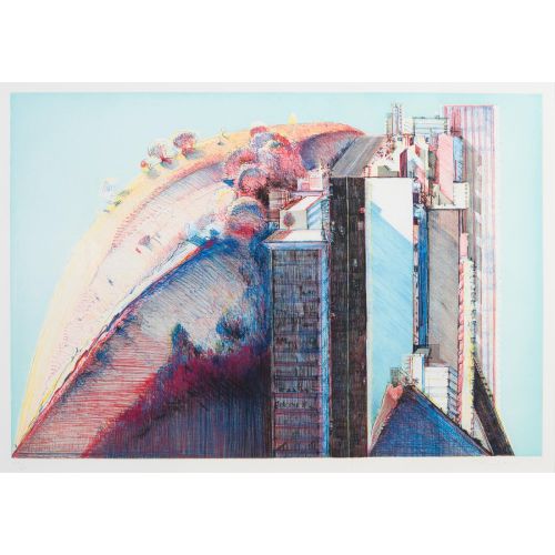 Wayne Thiebaud, Banliyö Pop Art Wayne Thiebaud, Banliyö Pop Art Sanat Akımları Wayne Thiebaud, Banliyö, Pop Art, adlı tabloyu yüksek çözünürlüklü