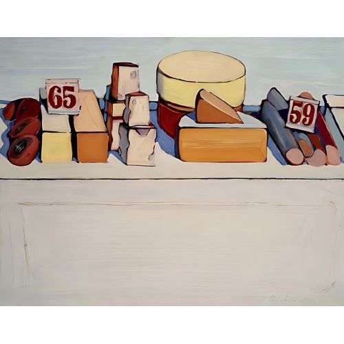 Wayne Thiebaud, Şarküteri Tezgahı Bologna Ve Peynir Wayne Thiebaud, Şarküteri Tezgahı Bologna Ve Peynir
