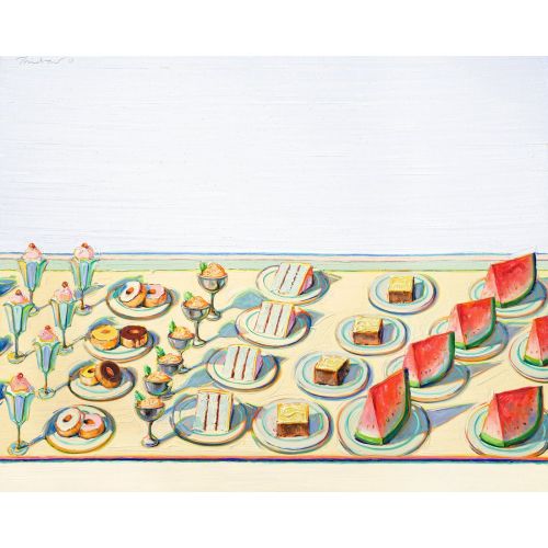 Wayne Thiebaud, Tatlı Masası Wayne Thiebaud, Tatlı Masası