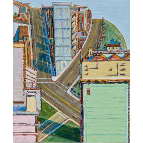 Wayne Thiebaud, Downhill Intersection
