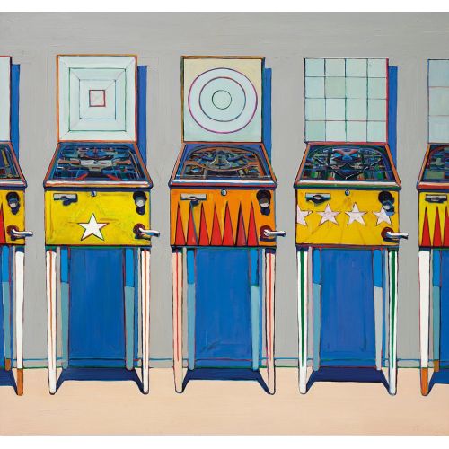 Wayne Thiebaud, Four Pinball Machines Wayne Thiebaud, Four Pinball Machines