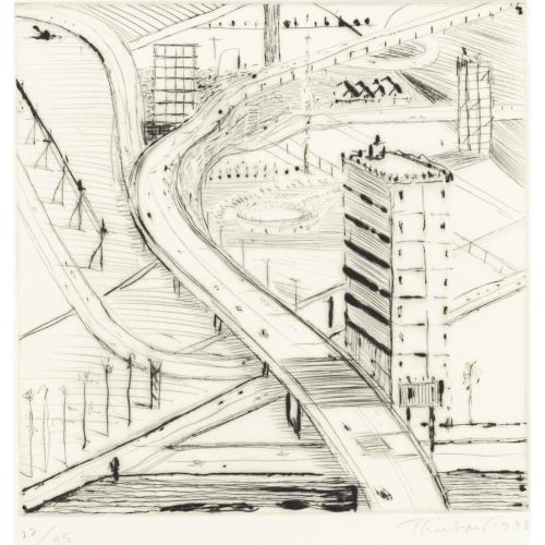 Wayne Thiebaud, Freeway Building Wayne Thiebaud, Freeway Building