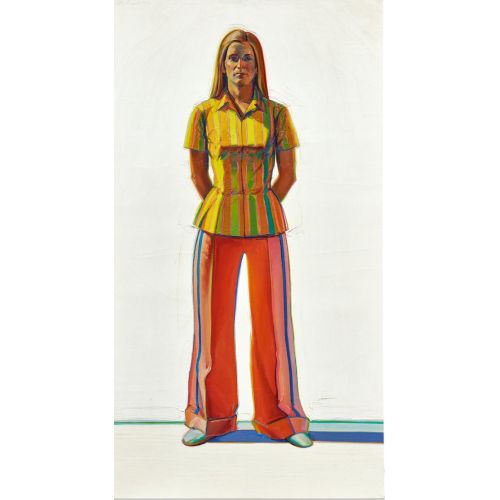 Wayne Thiebaud, Girl In Striped Blouse Wayne Thiebaud, Girl In Striped Blouse